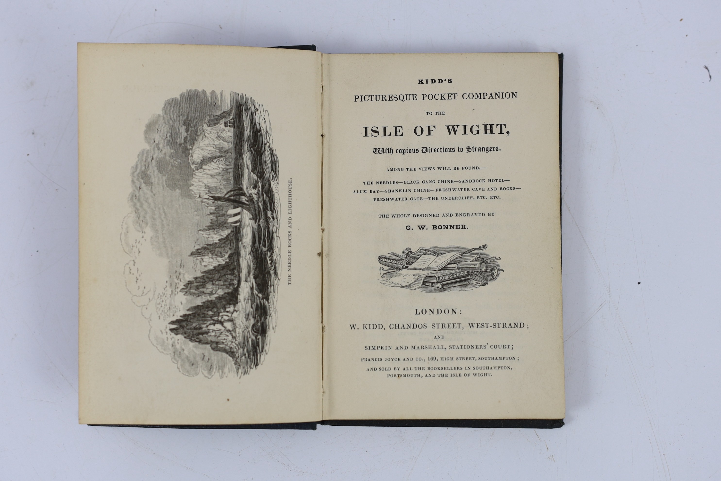 ISLE OF WIGHT: Sturch, John - A View of the Isle of Wight, in four letters to a friend...5th edition, corrected and enlarged. old half calf and marbled boards, sm.8vo. Newport: printed for and sold by the Author, 1794; B